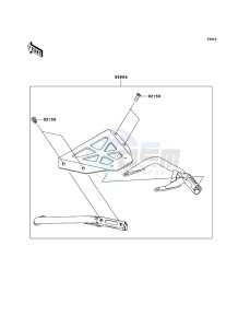 VERSYS_ABS KLE650DDF XX (EU ME A(FRICA) drawing Accessory(Top Case Stay)