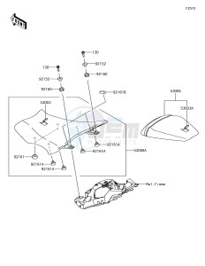 NINJA ZX-10R ZX1000SJF XX (EU ME A(FRICA) drawing Seat