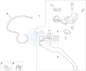 RSV4 1000 Racing Factory L.E. USA-CND (NAFTA) drawing Clutch control