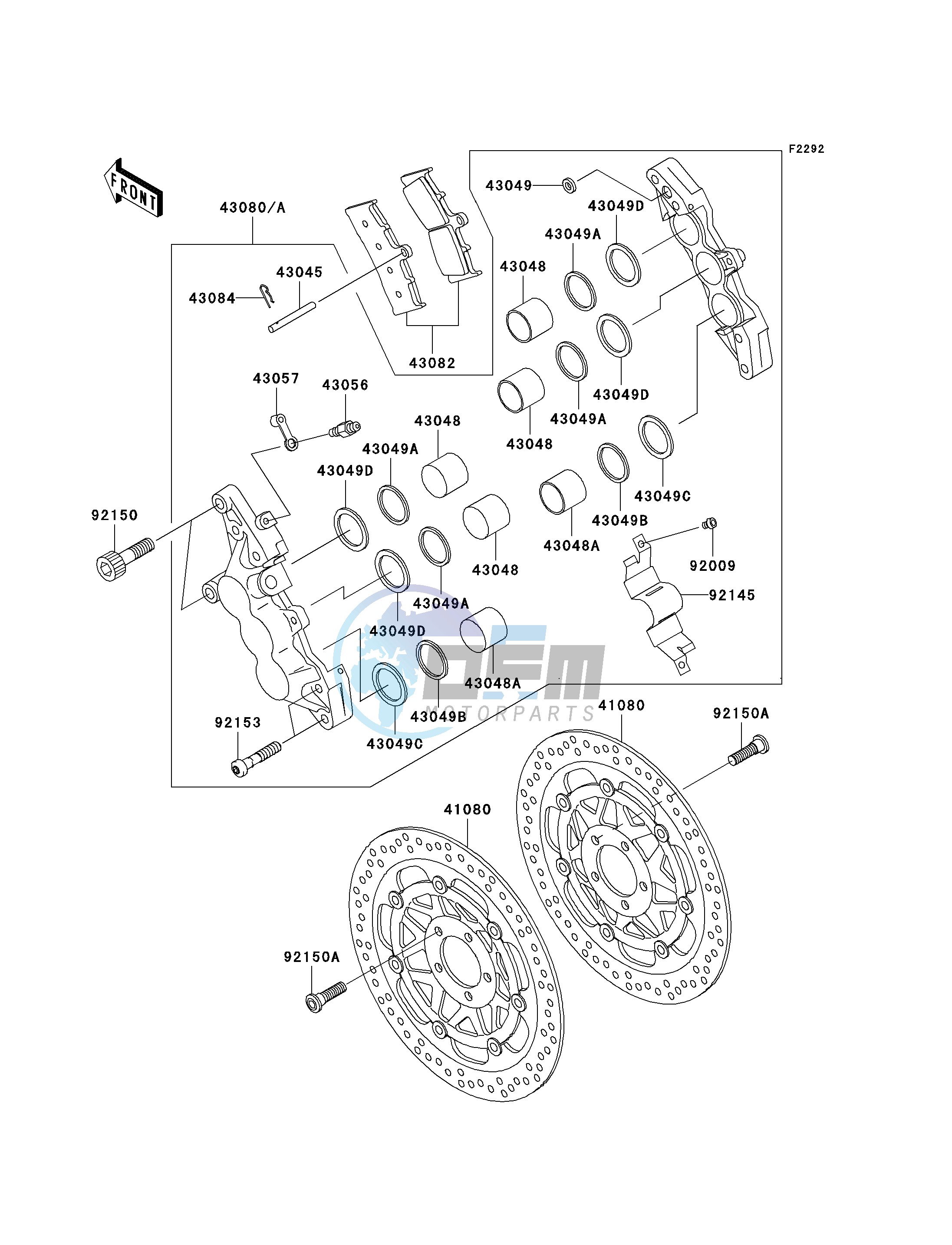 FRONT BRAKE-- B1- -