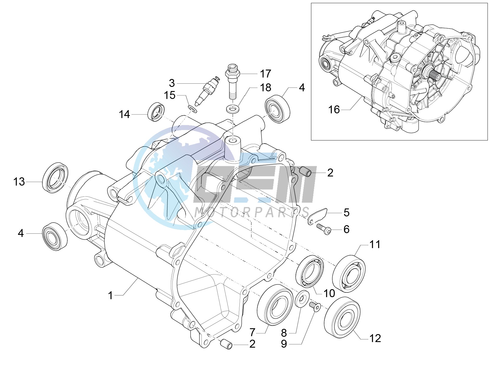 Transmission cage