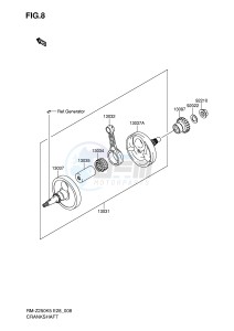 RM-Z250 (E28) drawing CRANKSHAFT