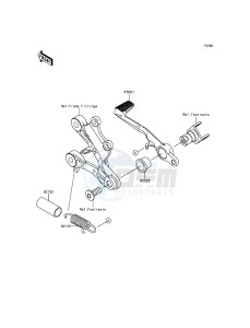 NINJA_ZX-6R ZX636EEF FR GB XX (EU ME A(FRICA) drawing Brake Pedal