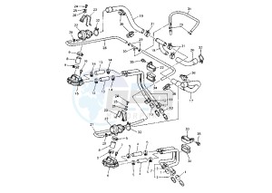 XJ S DIVERSION 900 drawing AIR INDUCTION SYSTEM