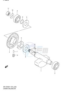 DR-Z250 (E24) drawing CRANK BALANCER