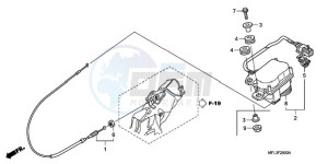 CBR1000RRA France - (F / CMF HRC) drawing SERVO MOTOR