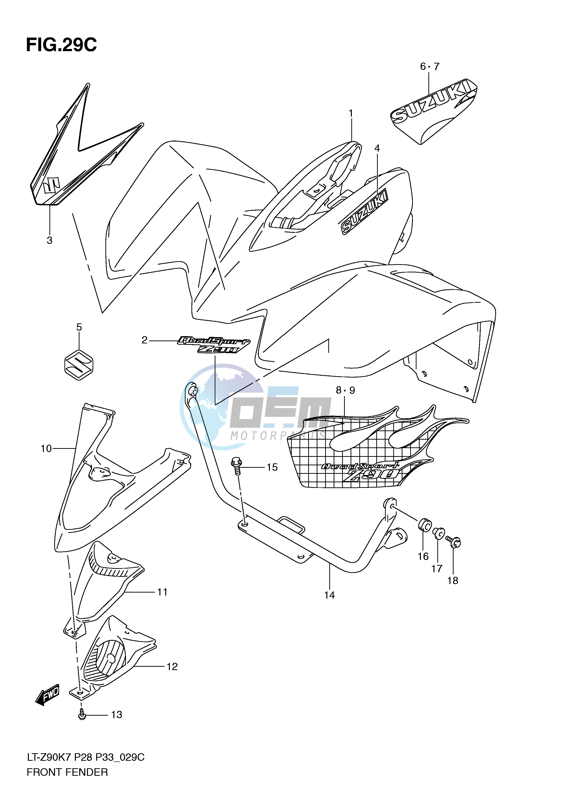 FRONT FENDER (MODEL L0)