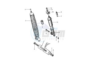 PX 125-150-200 drawing Rear Shock absorber