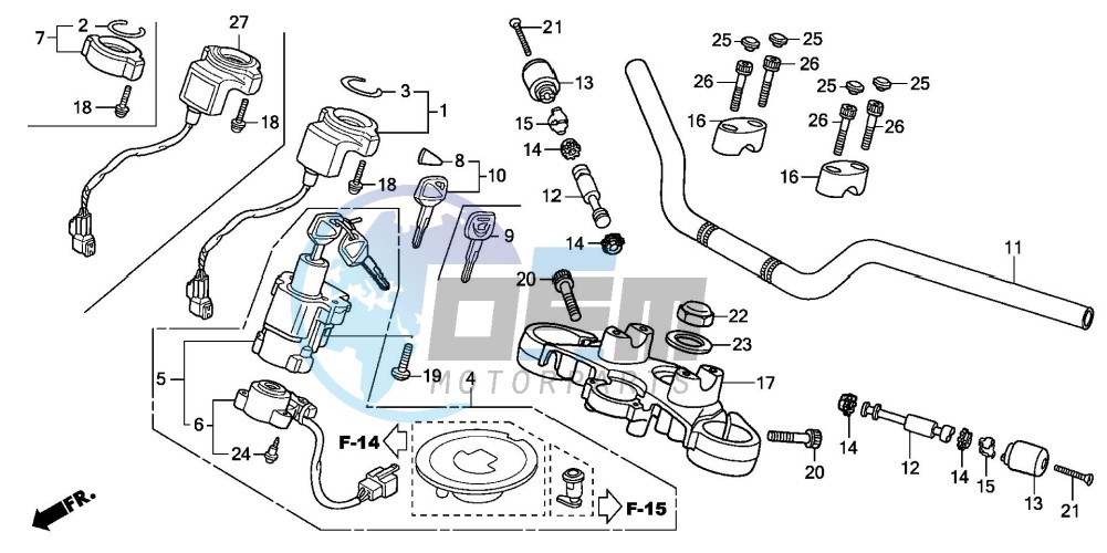 HANDLE PIPE/TOP BRIDGE