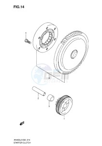 AN400 BURGMAN EU-UK drawing STARTER CLUTCH