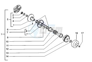 Zip 50 SP drawing Driven pulley