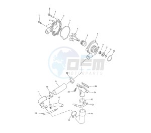 FZ6 FAZER S2 600 drawing WATER PUMP