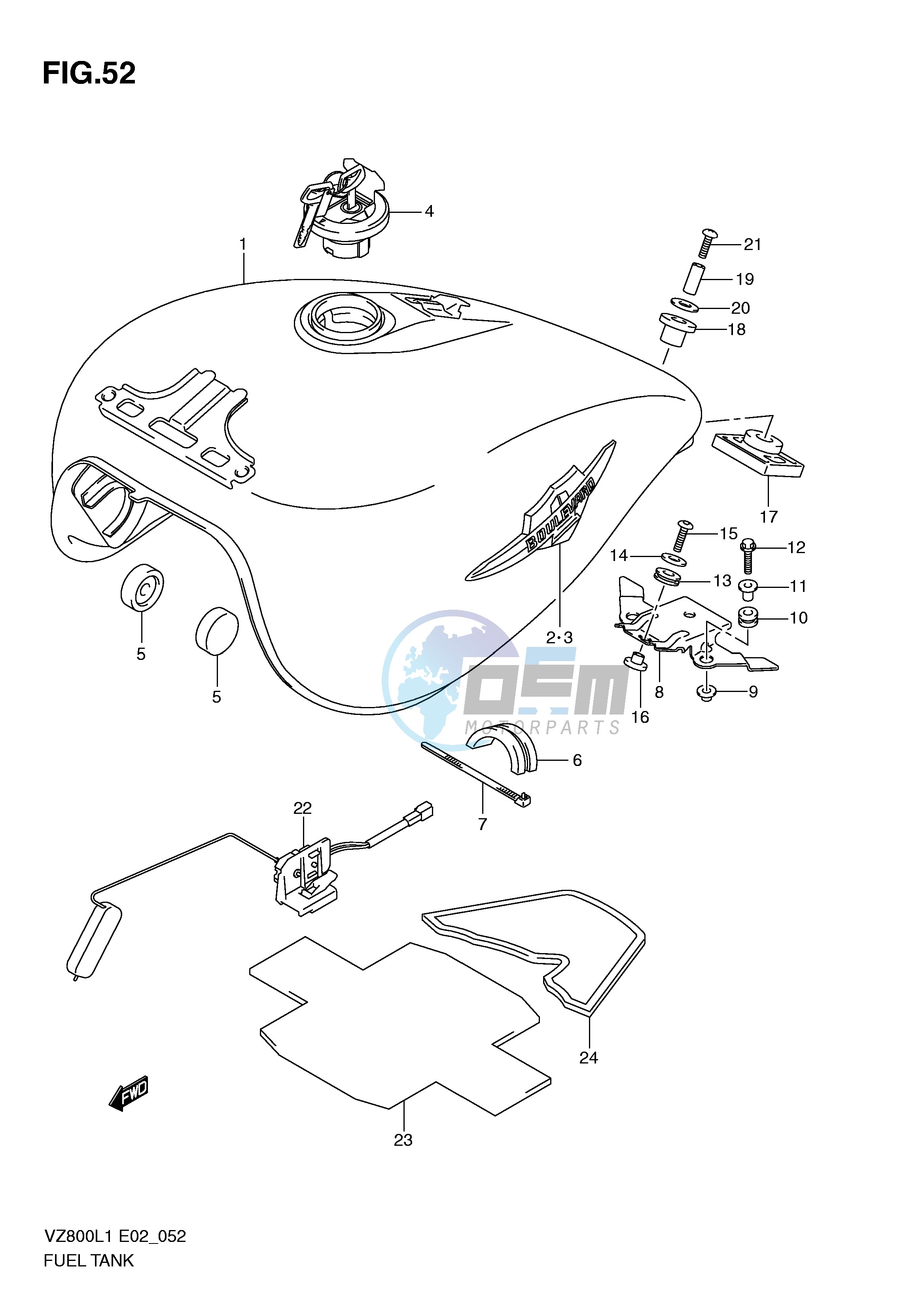 FUEL TANK (VZ800L1 E19)