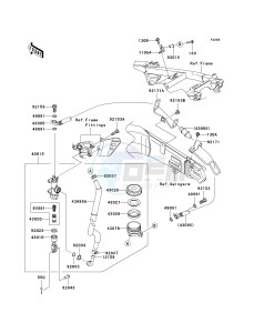 ZX 1400 A [NINJA ZX-14] (A6F-A7FA) A7FA drawing REAR MASTER CYLINDER