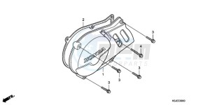 CRF100F9 Europe Direct - (ED / CMF) drawing LEFT CRANKCASE COVER