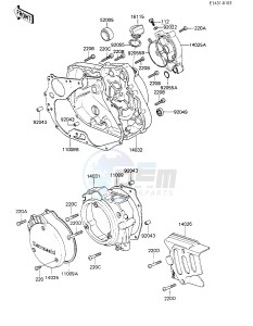 KL 250 C [KLR250] (C1-C2) [KLR250] drawing ENGINE COVERS