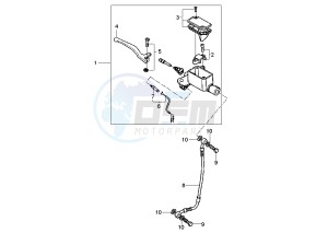 EW SLIDER 50 drawing FRONT MASTER CYLINDER