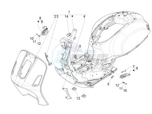 GTS 300 SUPER 4T 4V IE ABS E4 (EMEA) drawing Frame/bodywork