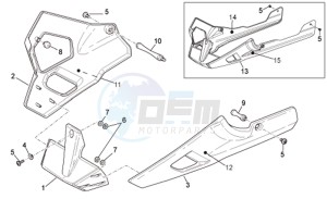 RSV 1000 Tuono drawing Front body - Fairings II