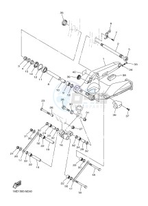 FJR1300AE FJR1300-AS FJR1300AS (B954) drawing REAR ARM