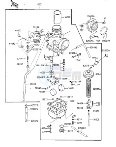 KX 125 D [KX125] (D1) [KX125] drawing CARBURETOR