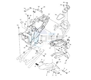 XJ6-S DIVERSION ABS 600 drawing FENDER