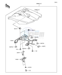 Z1000SX_ABS ZX1000MFF FR GB XX (EU ME A(FRICA) drawing Accessory(Single Seat Cover)