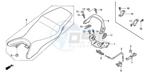 CBR600FS drawing SEAT (1)