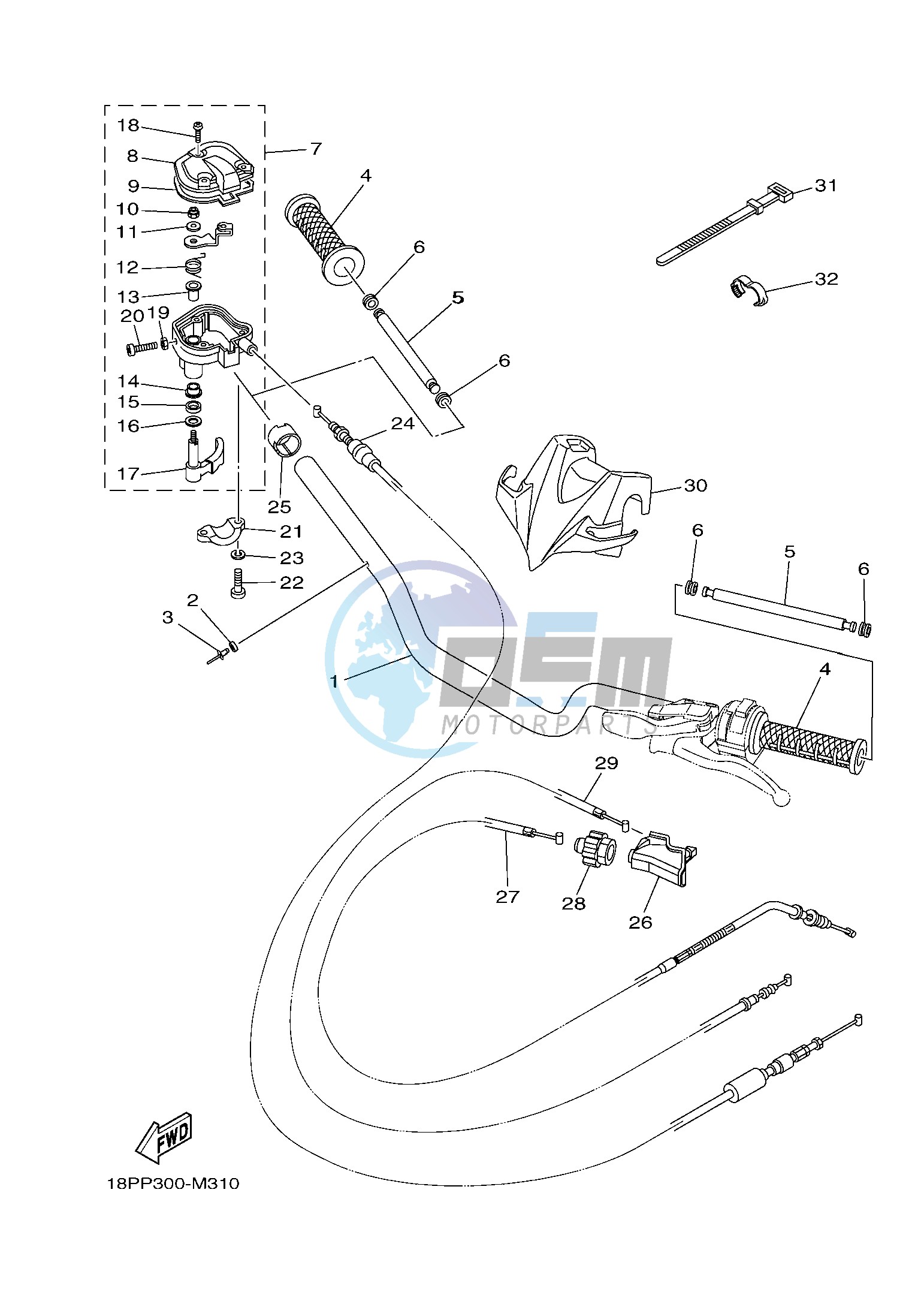 STEERING HANDLE & CABLE