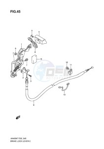 AN400Z ABS BURGMAN EU-UK drawing BRAKE LOCK LEVER