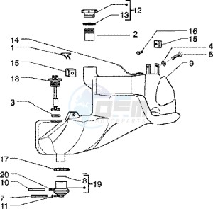 Zip 125 4T drawing Fuel Tank