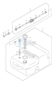 DF 9.9 drawing Opt: Fuel Tank