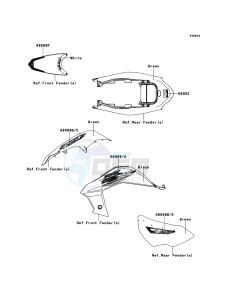 KFX450R KSF450BDF EU drawing Decals