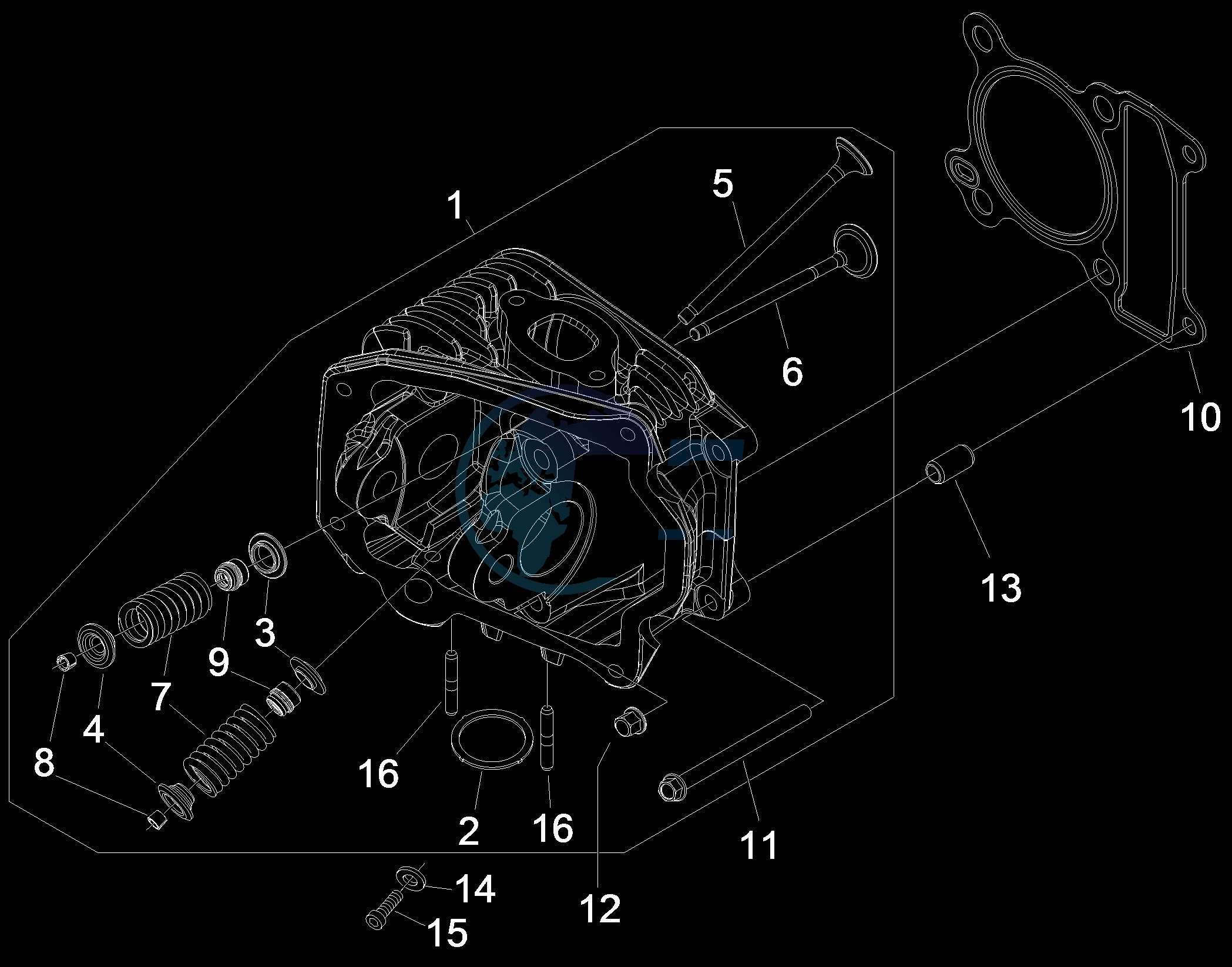 Cylinder head unit - Valve