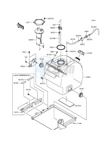 MULE PRO-DXT KAF1000BGF EU drawing Fuel Tank