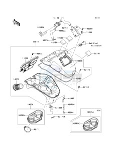 KLE 650 A [VERSYS] (9F-9F) A9F drawing AIR CLEANER