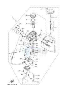 YFM450FWAD GRIZZLY 450 EPS (BM71) drawing CARBURETOR