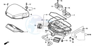 CBR1100XX SUPER BLACKBIRD drawing AIR CLEANER