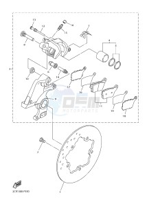 YZF-R1M 998 R4 (2KSE) drawing REAR BRAKE CALIPER