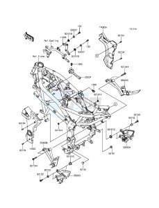 NINJA 250SL BX250AGF XX (EU ME A(FRICA) drawing Frame Fittings