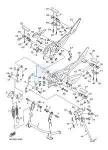 XJ6F 600 DIVERSION F CYPRUS drawing STAND & FOOTREST