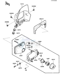 KL 600 A [KL600] (A1) [KL600] drawing HEADLIGHT