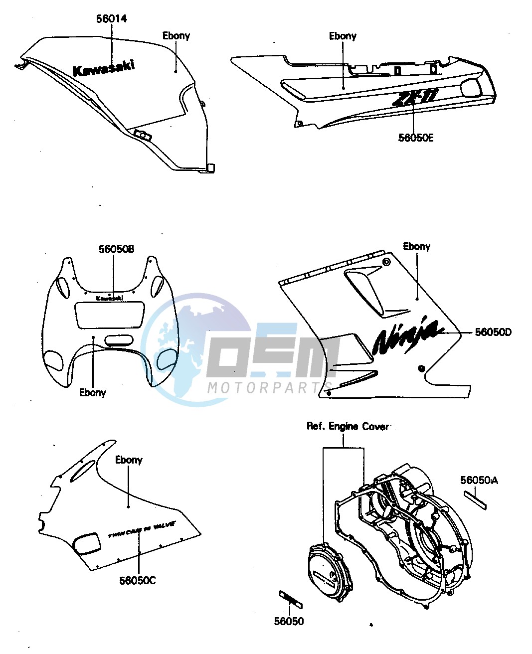 DECAL-- EBONY- --- ZX1100-C1- -