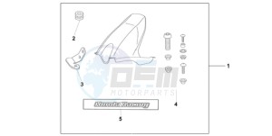 CBR1000RR9 Australia - (U / MME SPC) drawing HUGGER CANDY TAHTIAN BLUE