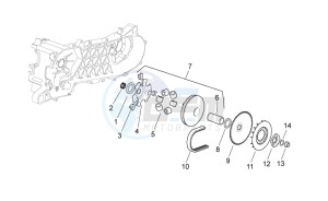 Scarabeo 50 2t e2 (eng. piaggio) drawing Variator