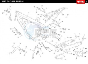 MRT-50-E4-SM-2018-AUSTRIA-MRT-50-SM-FREE-JUMP-GREEN-EURO-4-2018 drawing CHASSIS