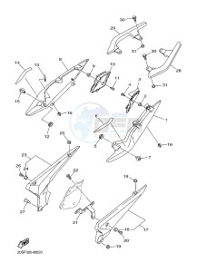 XJ6S 600 DIVERSION (S-TYPE) (36CB) drawing SIDE COVER