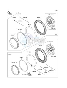 KX 85 A [KX85 MONSTER ENERGY] (A6F - A9FA) A9FA drawing WHEELS_TIRES