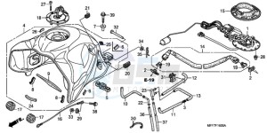 XL700V9 UK - (E / MKH) drawing FUEL TANK