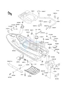 JH 750 F [SUPER SPORT XI] (F1-F2) [SUPER SPORT XI] drawing HULL